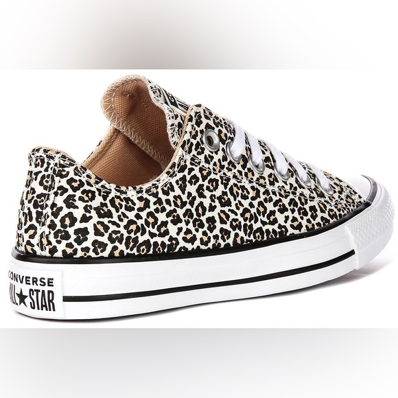 NWOB Converse Street All Star Low Leopard Cheetah Animal Print  Sneakers 7.5 - Picture 5 of 11